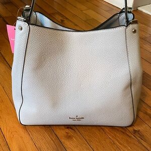 NWT Kate Spade Light Blue Leather Shoulder Bag